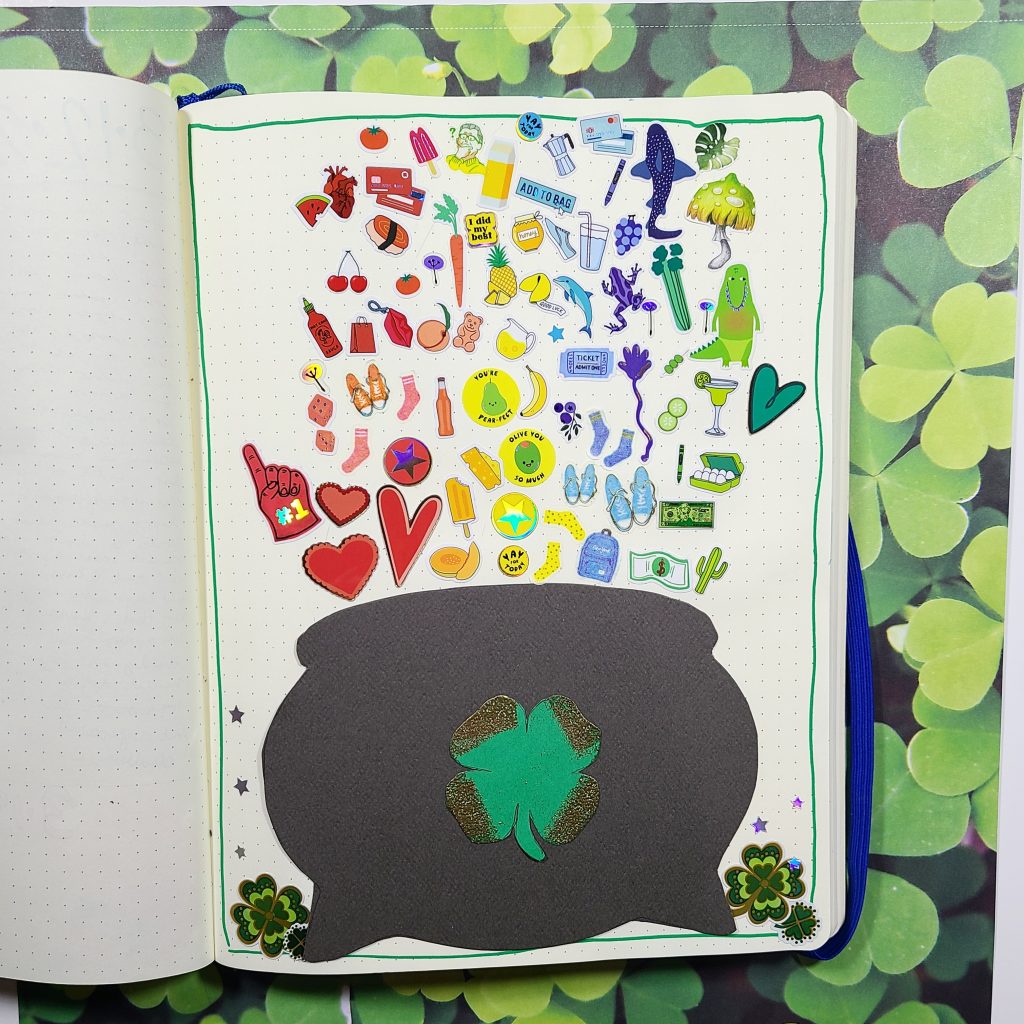 GL ART CHALLENGE: END OF THE RAINBOW STICKER COLLAGE