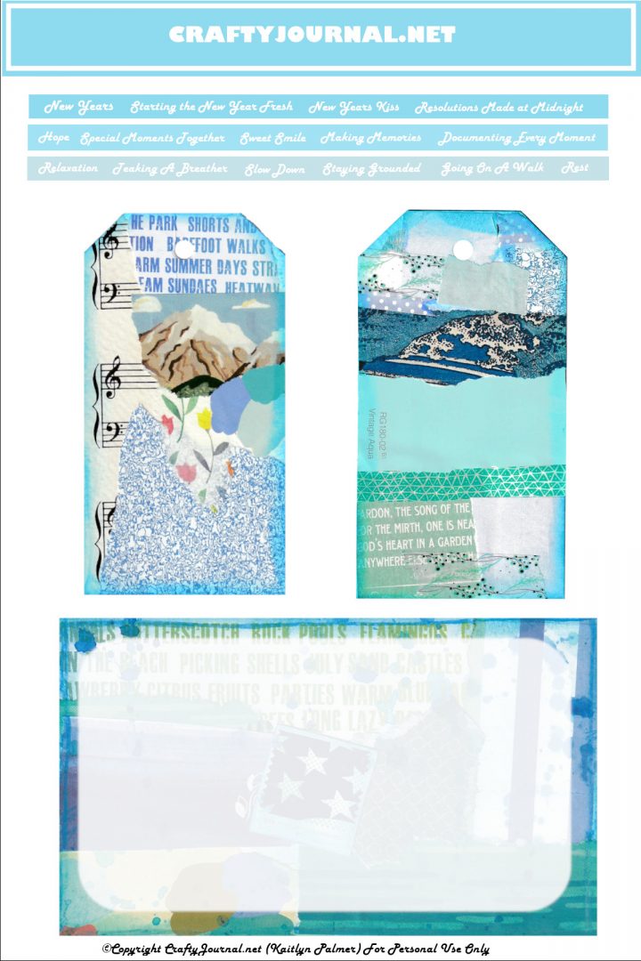 “Blue New Years” Free Printable!